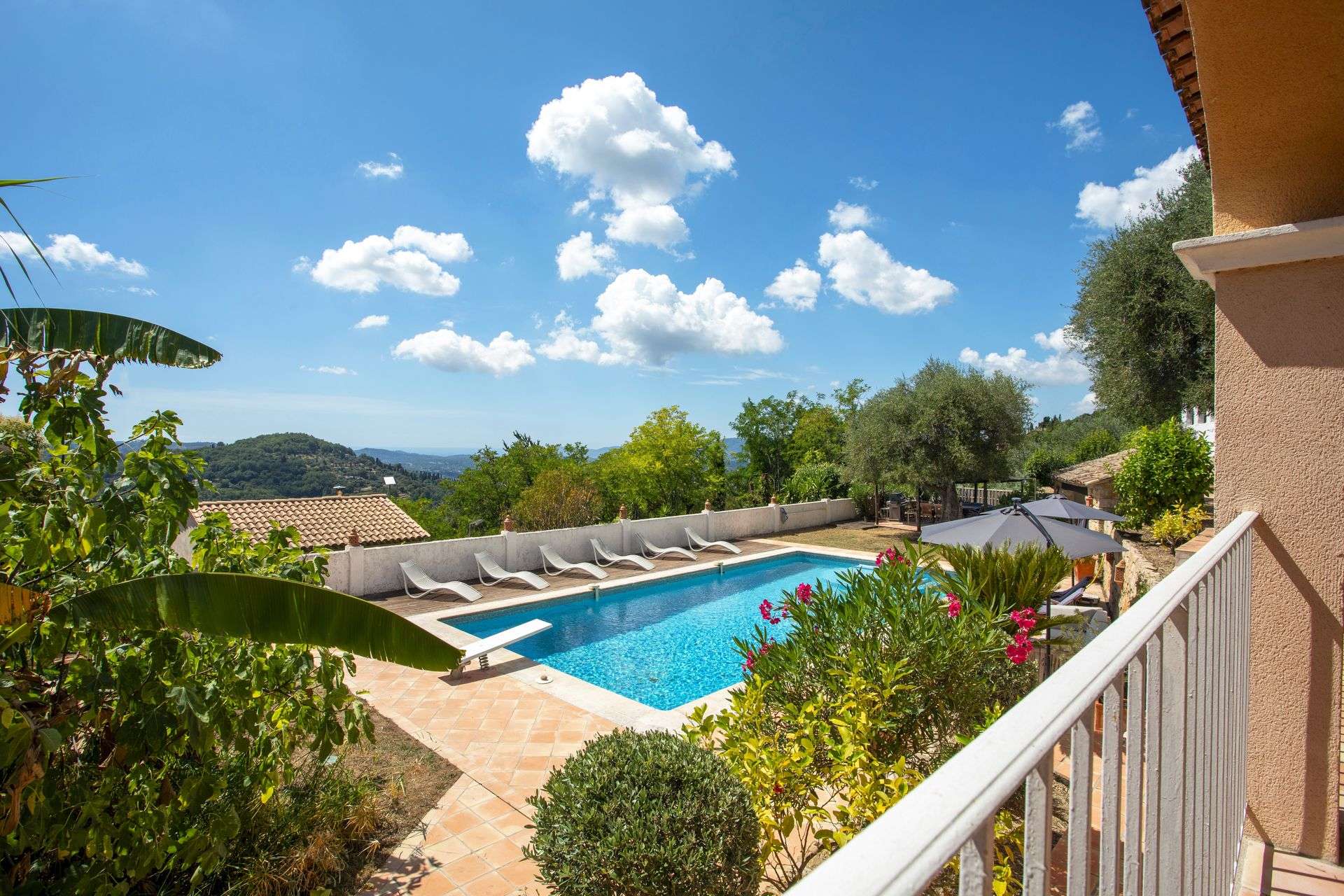 Méditerranée Location Villa with Private pool in Grasse - Magagnosc, Côte d'Azur