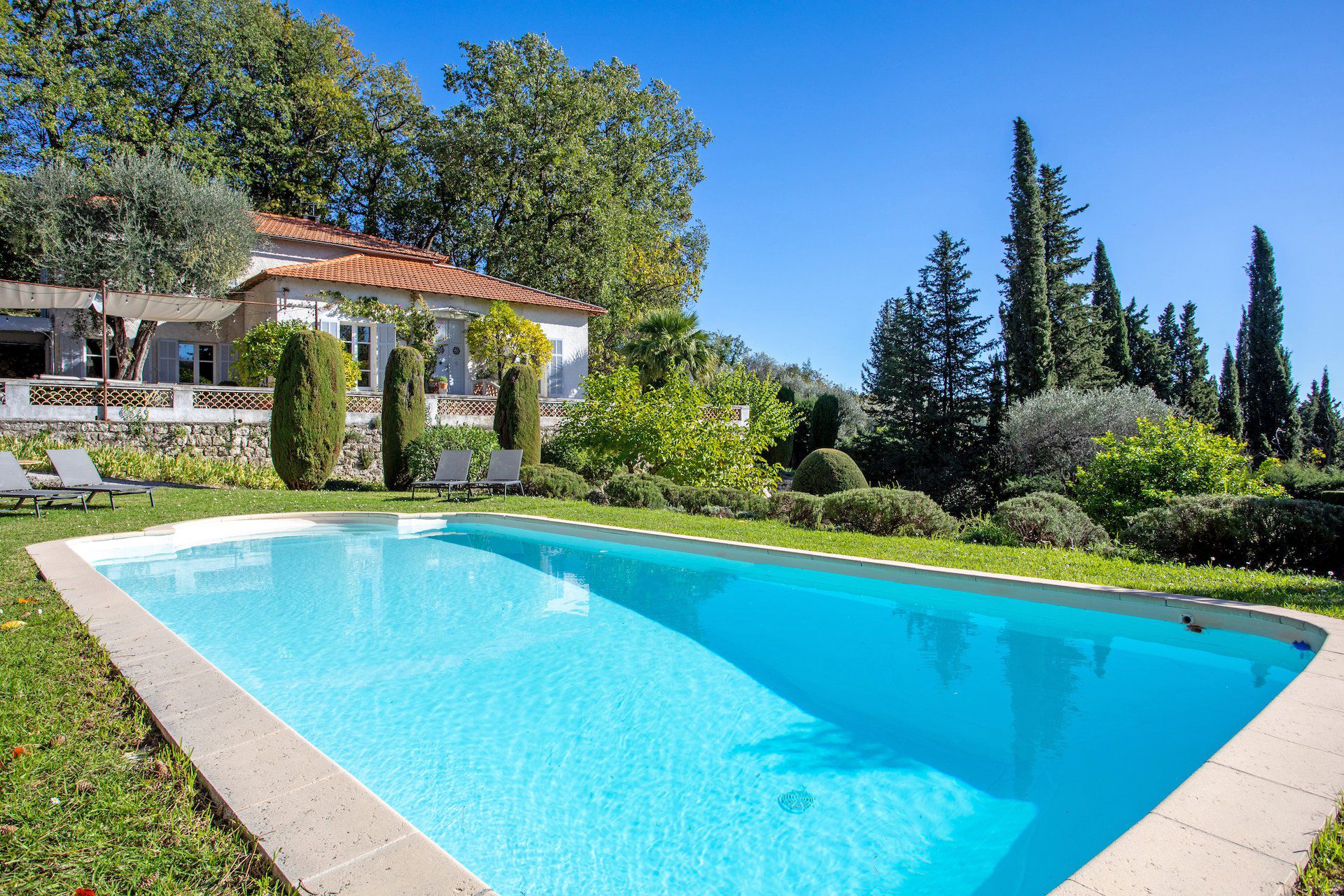 Méditerranée Location Villa avec Piscine privée à Grasse, Côte d'Azur